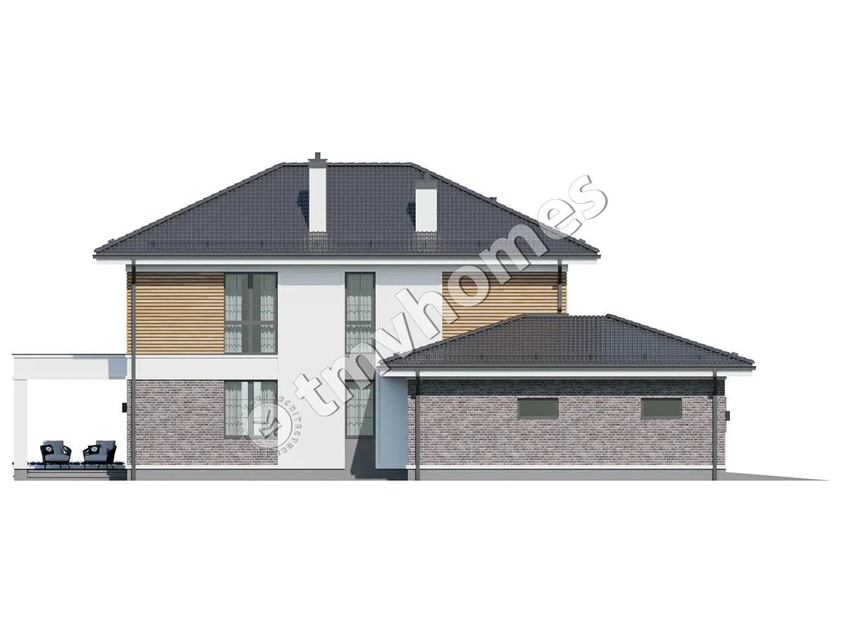 House Plan: 2017 ft², 2 Stories, 4 Beds, 3 Baths, Open Floor Plan, 2-Car Garage