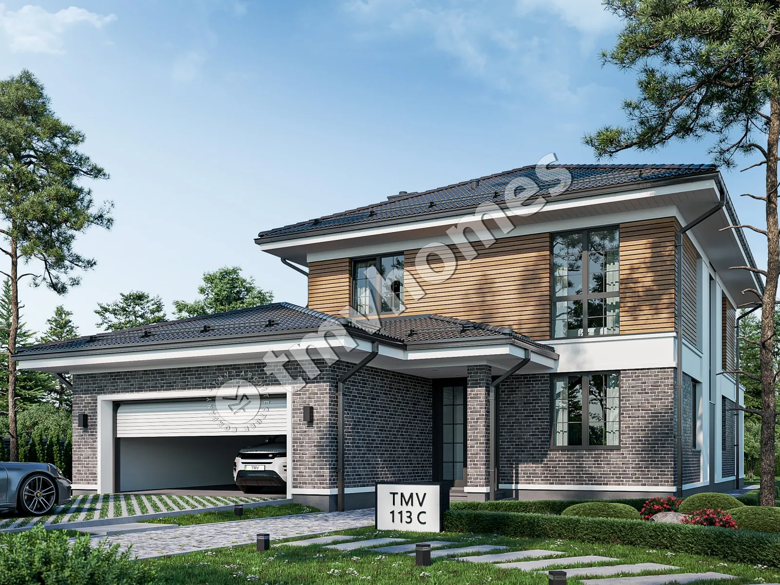 House Plan: 2017 ft², 2 Stories, 4 Beds, 3 Baths, Open Floor Plan, 2-Car Garage