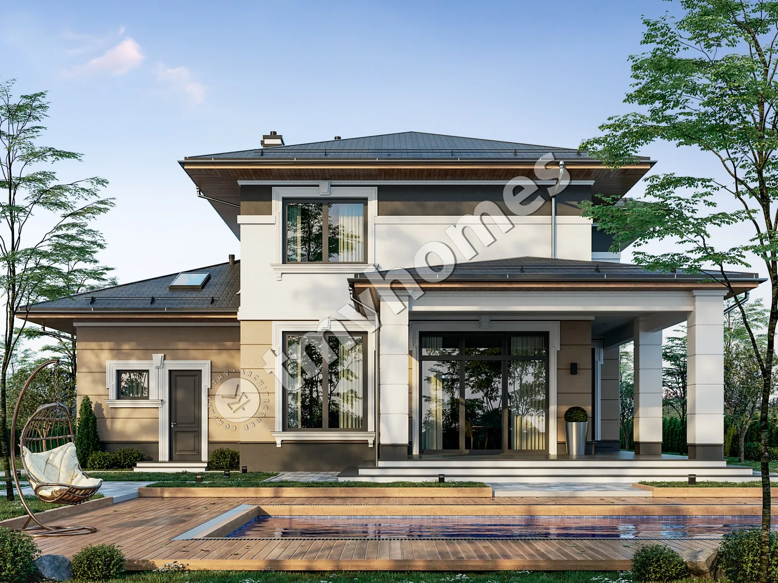 House Plan: 3273 ft², 2 Stories, 3 Beds, 3 Baths, Open Floor Plan, 1-Car Garage