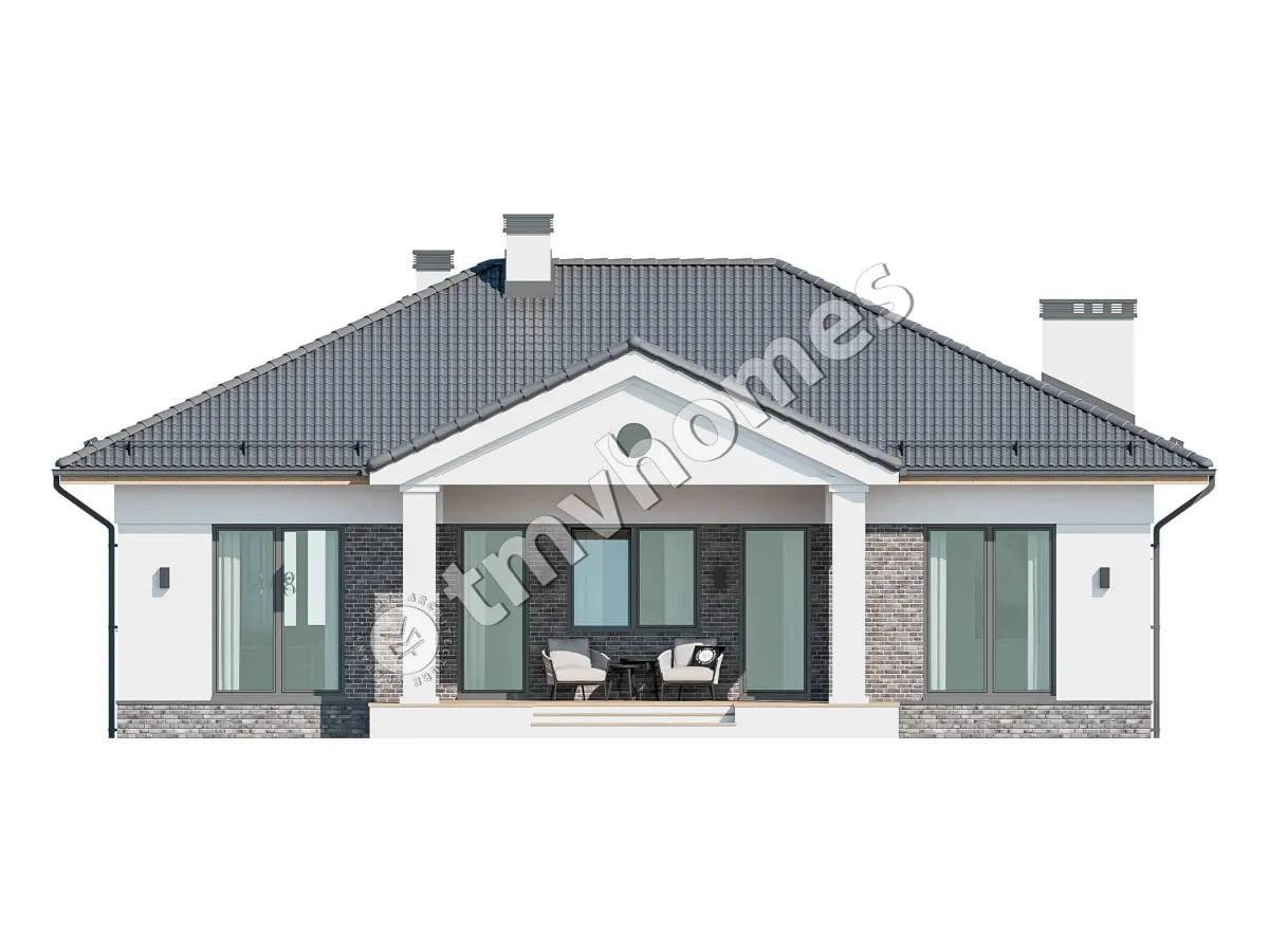 House Plan: 1198 ft², 1 Story, 3 Beds, 1.5 Baths, Open Floor Plan