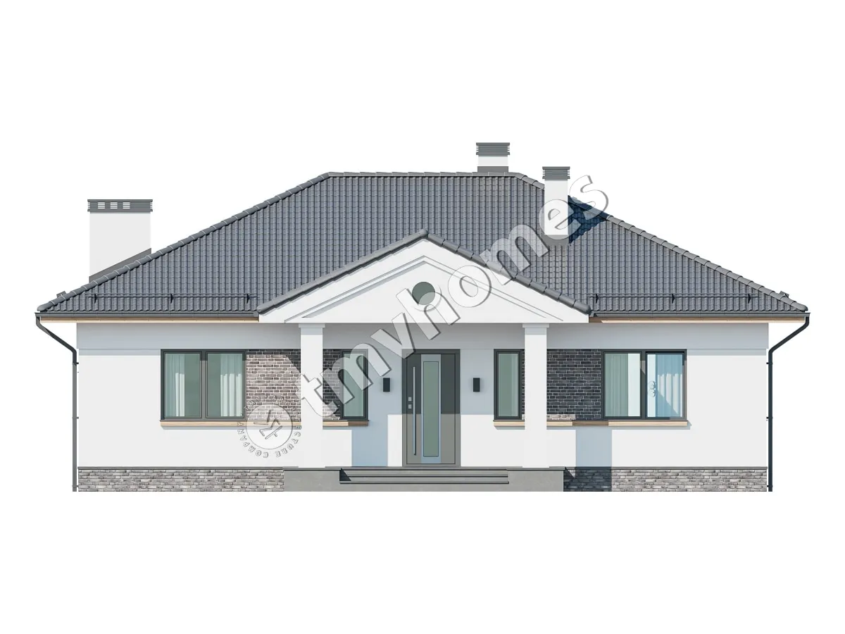 House Plan: 1198 ft², 1 Story, 3 Beds, 1.5 Baths, Open Floor Plan
