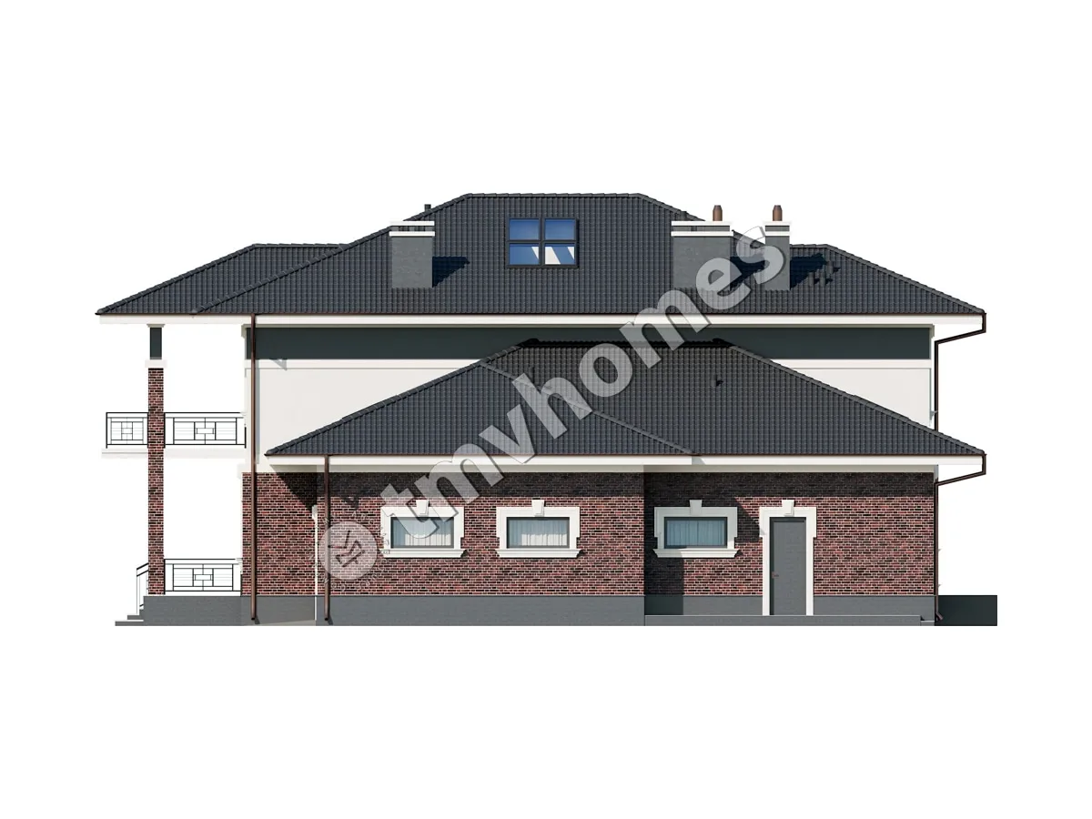 House Plan: 4234 ft², 2 Stories, 5 Beds, 3 Baths, Open Floor Plan, 2-Car Garage
