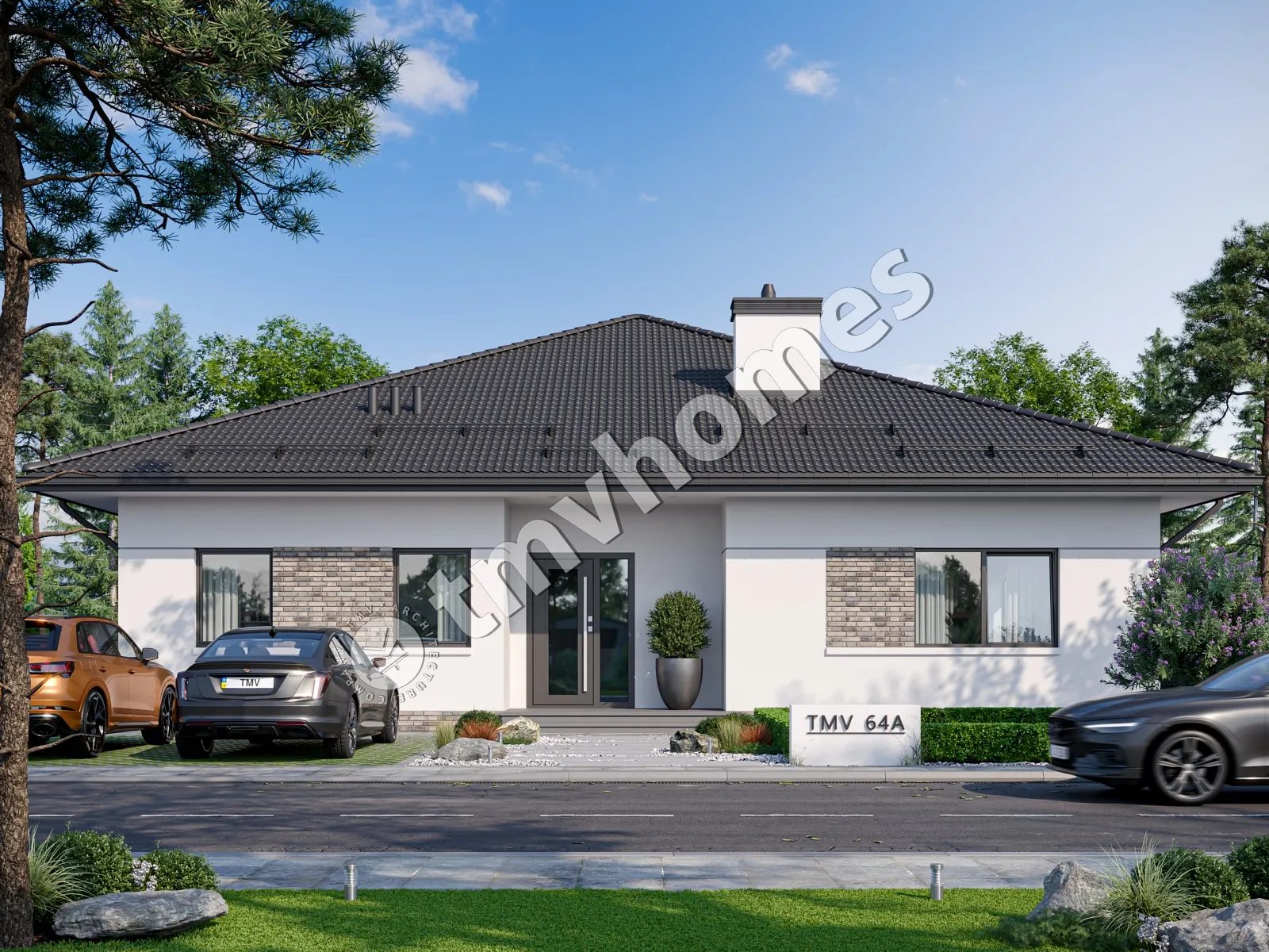 House Plan: 1958 ft², 1 Story, 2 Beds, Home Office, 2 Baths, Open Floor Plan