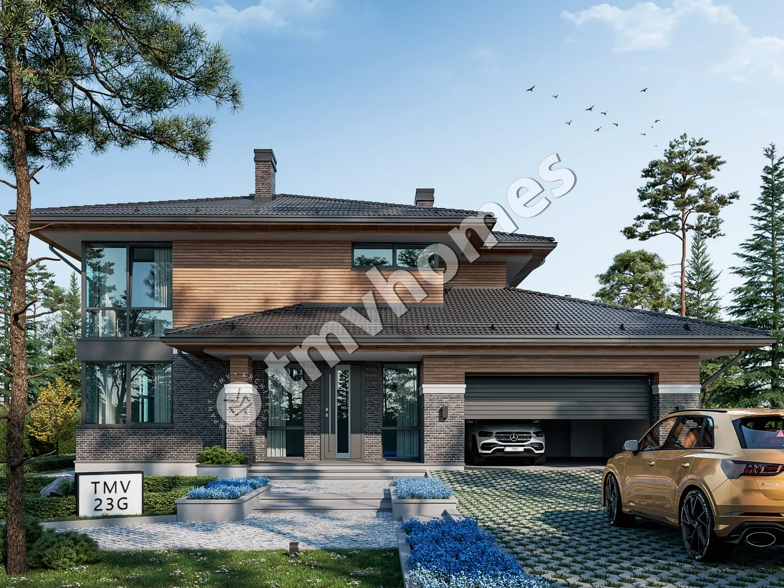 House Plan: 2717 ft², 2 Stories, 4 Beds, 3 Baths, 2-Car Garage