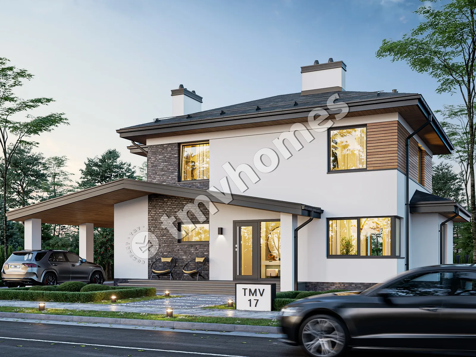 House Plan: 1903 ft², 2 Stories, 3 Beds, 3 Baths, Open Floor Plan, Carport