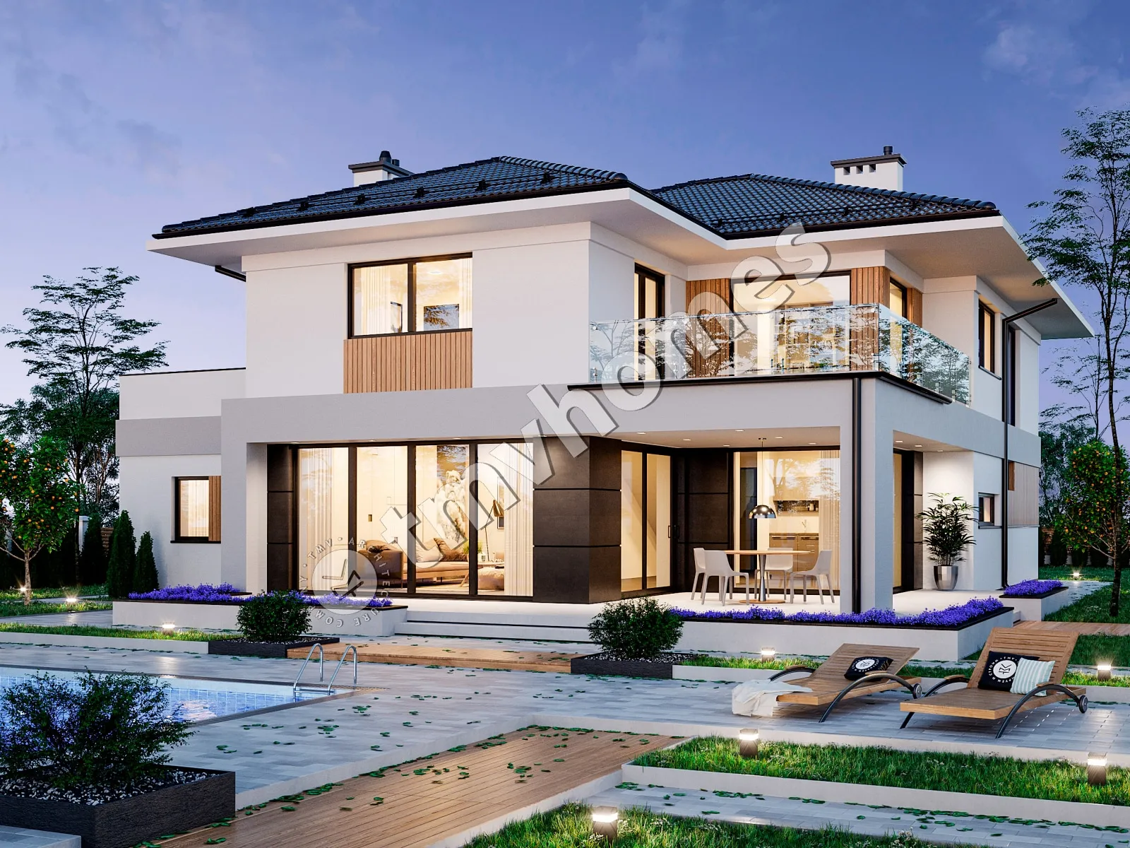 House Plan: 2613 ft², 2 Stories, 2 Beds, Home Office, 2 Baths, Open Floor Plan, 1-Car Garage