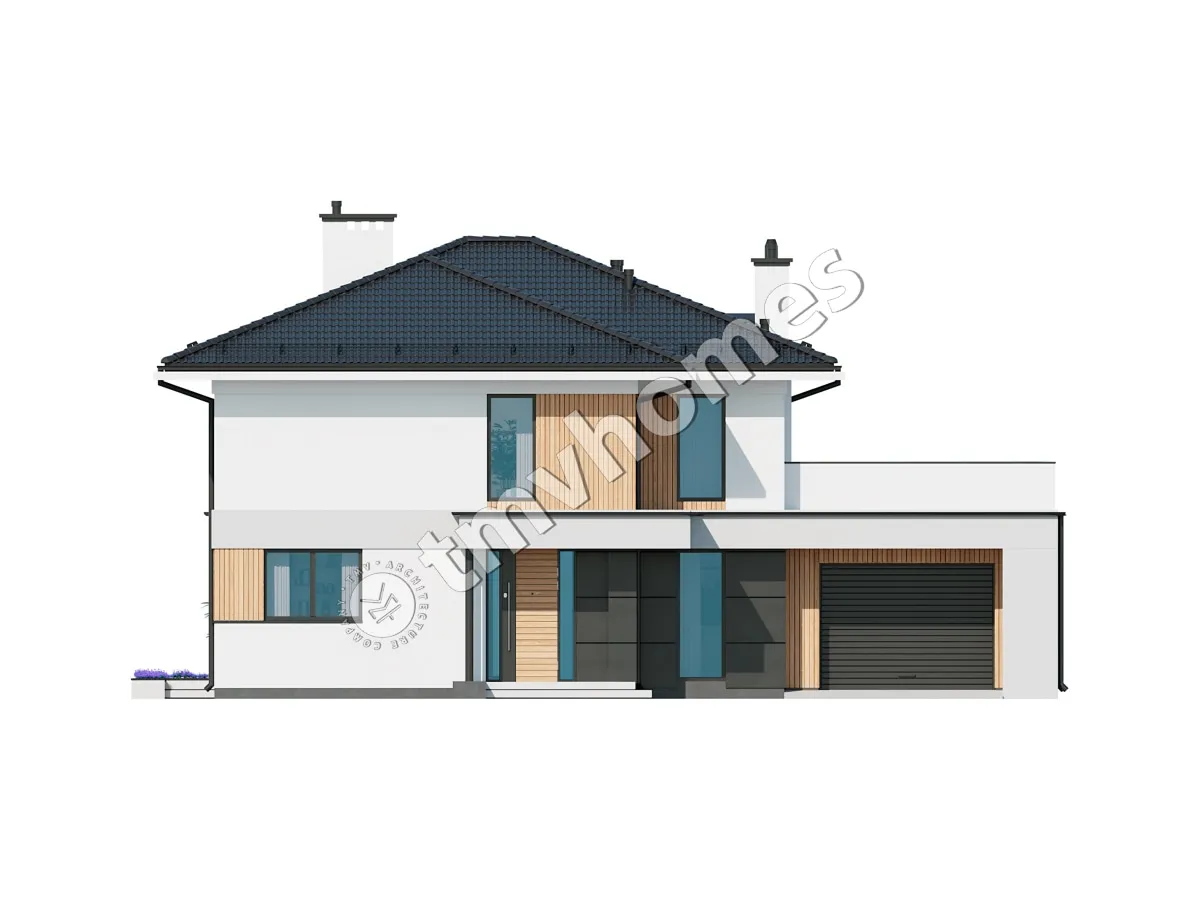 House Plan: 2613 ft², 2 Stories, 2 Beds, Home Office, 2 Baths, Open Floor Plan, 1-Car Garage