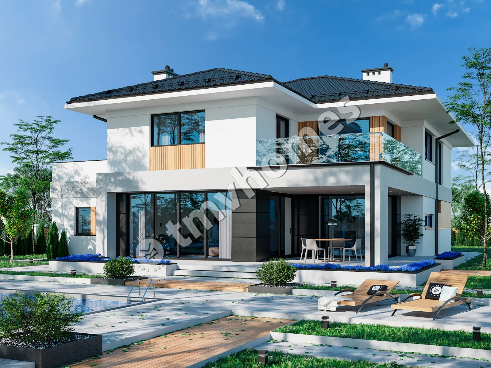 House Plan: 2613 ft², 2 Stories, 2 Beds, Home Office, 2 Baths, Open Floor Plan, 1-Car Garage