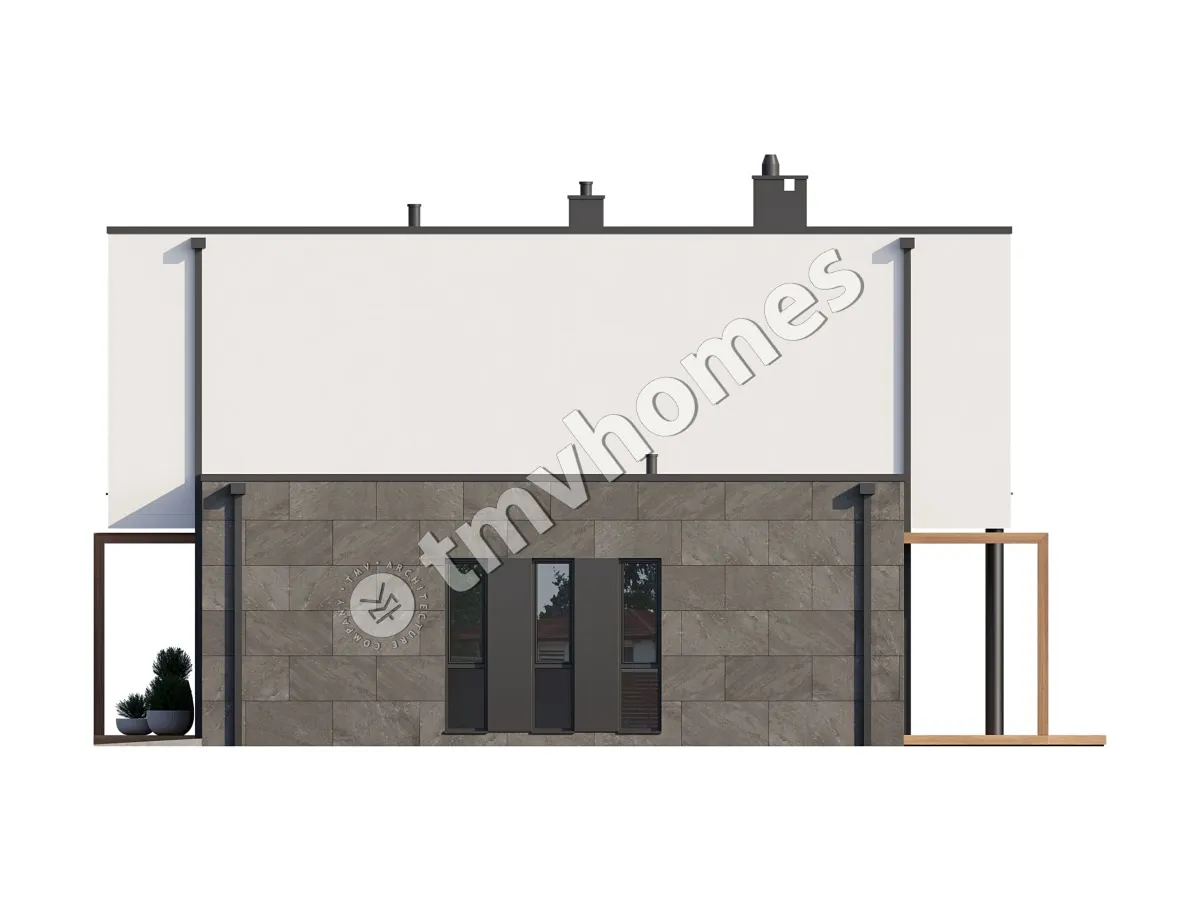 House Plan: 1642 ft², 2 Stories, 3 Beds, 2.5 Baths, 1-Car Garage