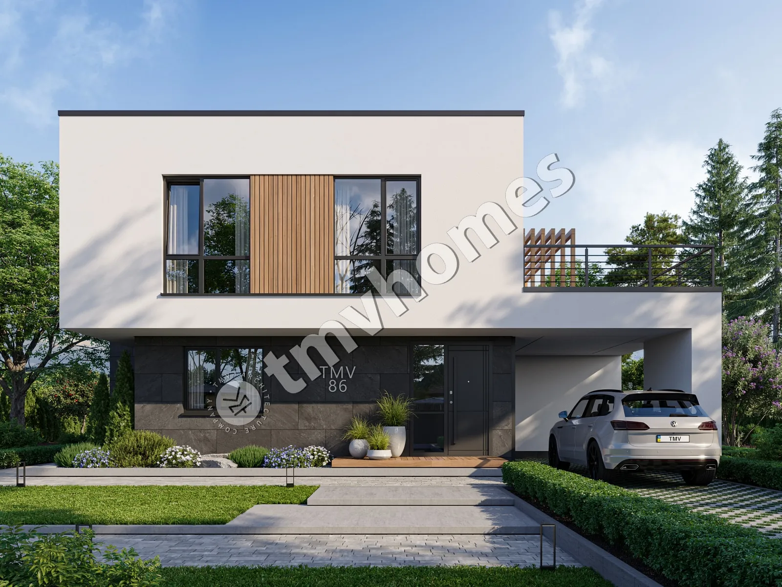 House Plan: 2119 ft², 2 Stories, 3 Beds, 2.5 Baths, Open Floor Plan, Carport