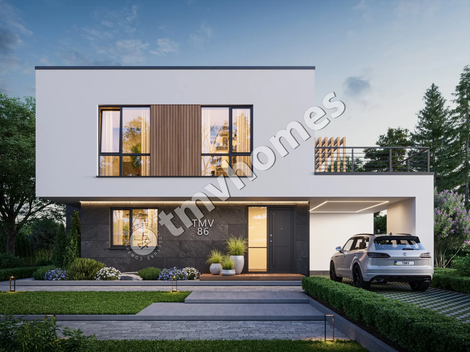 House Plan: 2119 ft², 2 Stories, 3 Beds, 2.5 Baths, Open Floor Plan, Carport