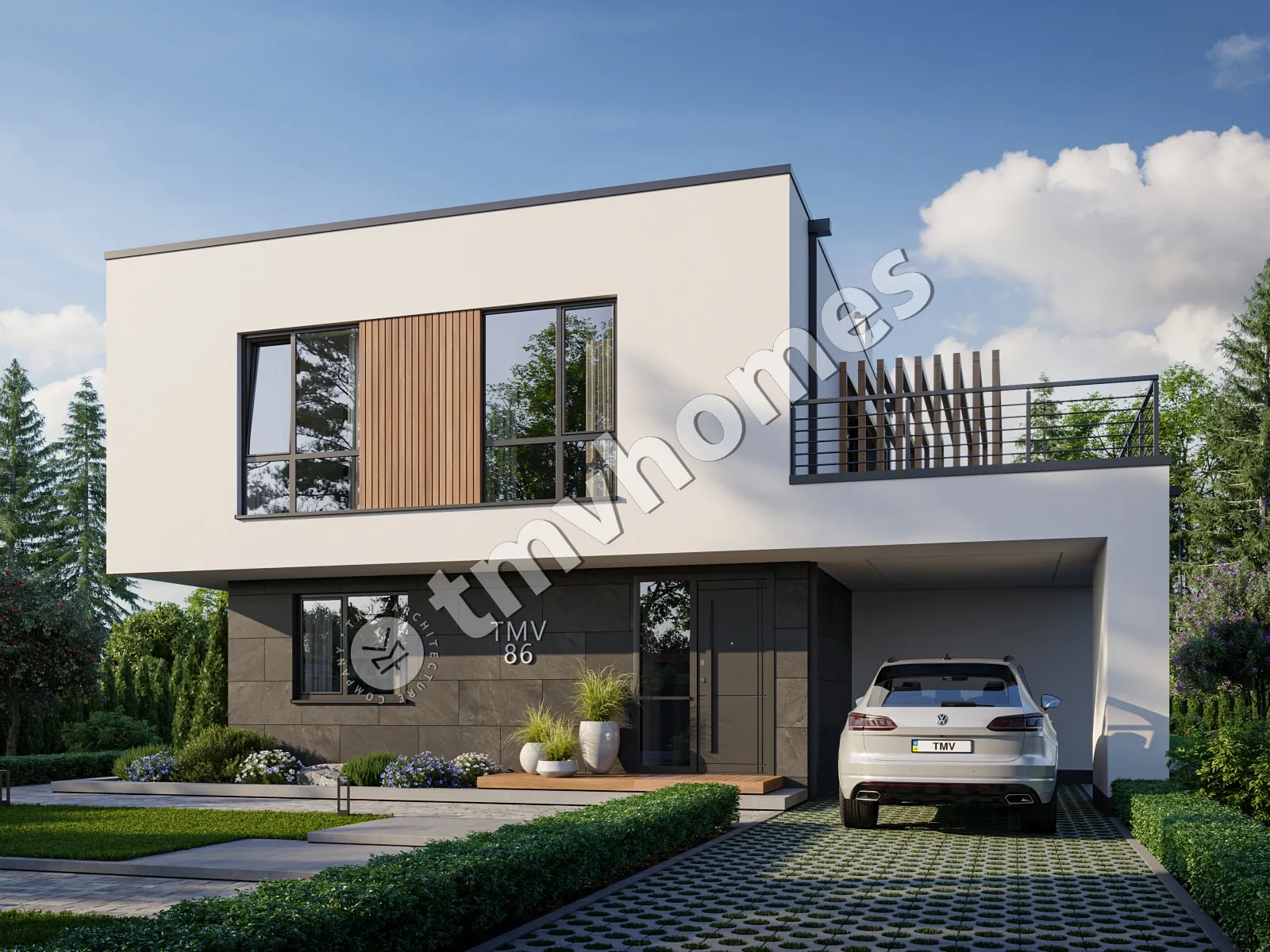 House Plan: 2119 ft², 2 Stories, 3 Beds, 2.5 Baths, Open Floor Plan, Carport