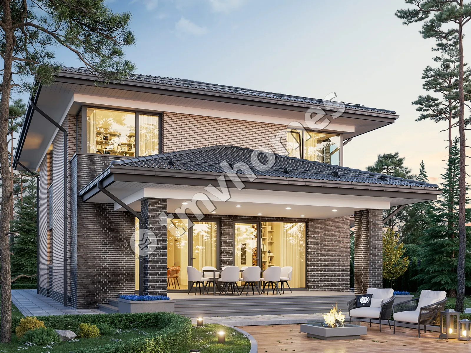 House Plan: 2162 ft², 2 Stories, 3 Beds, Home Office, 2 Baths, Open Floor Plan, 2-Car Garage