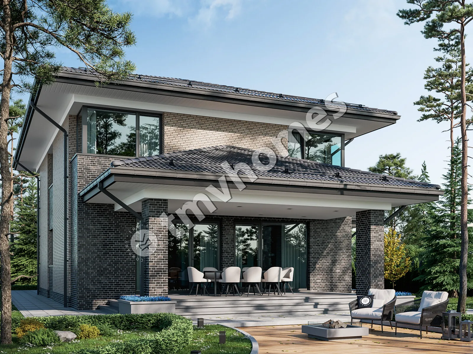 House Plan: 2162 ft², 2 Stories, 3 Beds, Home Office, 2 Baths, Open Floor Plan, 2-Car Garage