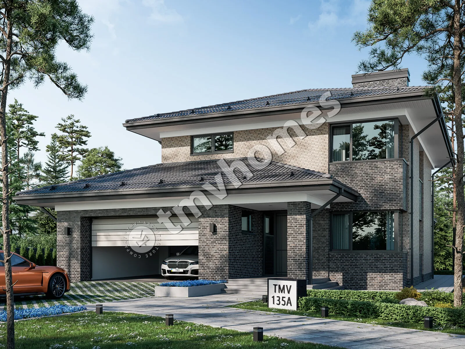 House Plan: 2162 ft², 2 Stories, 3 Beds, Home Office, 2 Baths, Open Floor Plan, 2-Car Garage