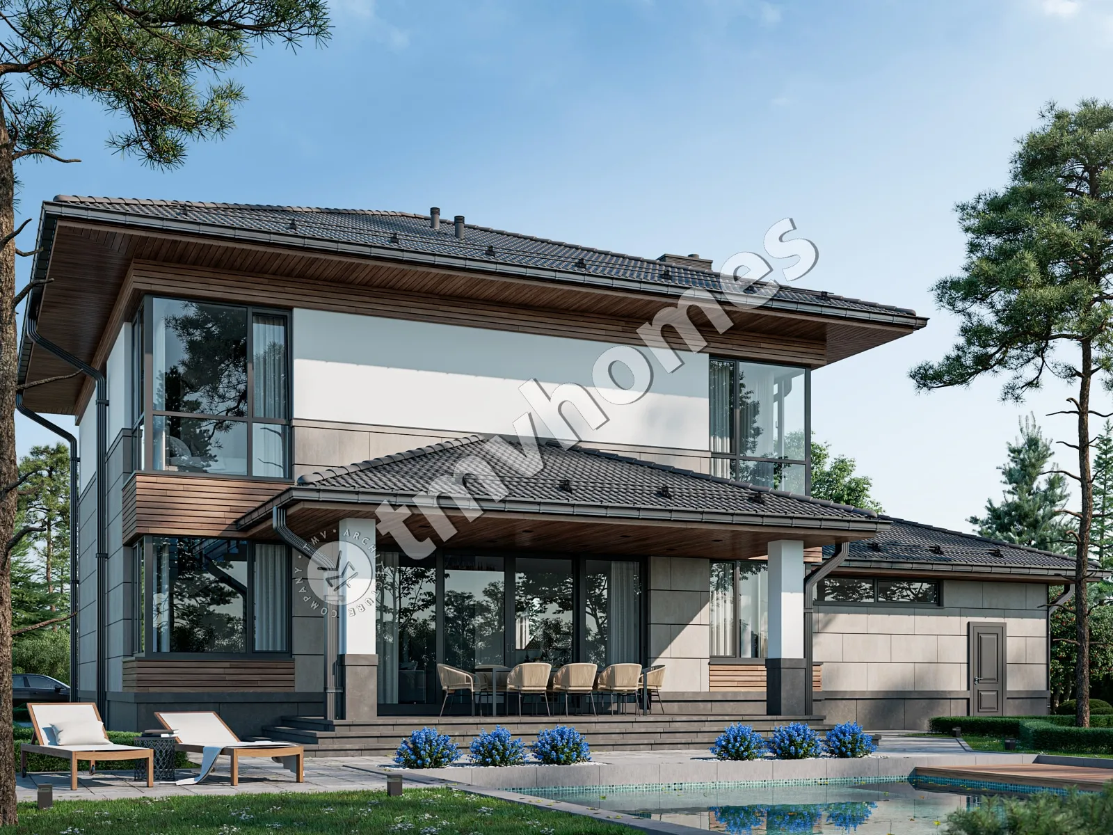 House Plan: 2695 ft², 2 Stories, 3 Beds, Home Office, 3 Baths, Open Floor Plan, 2-Car Garage