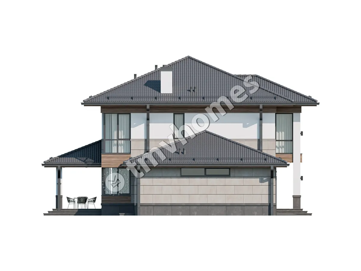 House Plan: 2695 ft², 2 Stories, 3 Beds, Home Office, 3 Baths, Open Floor Plan, 2-Car Garage
