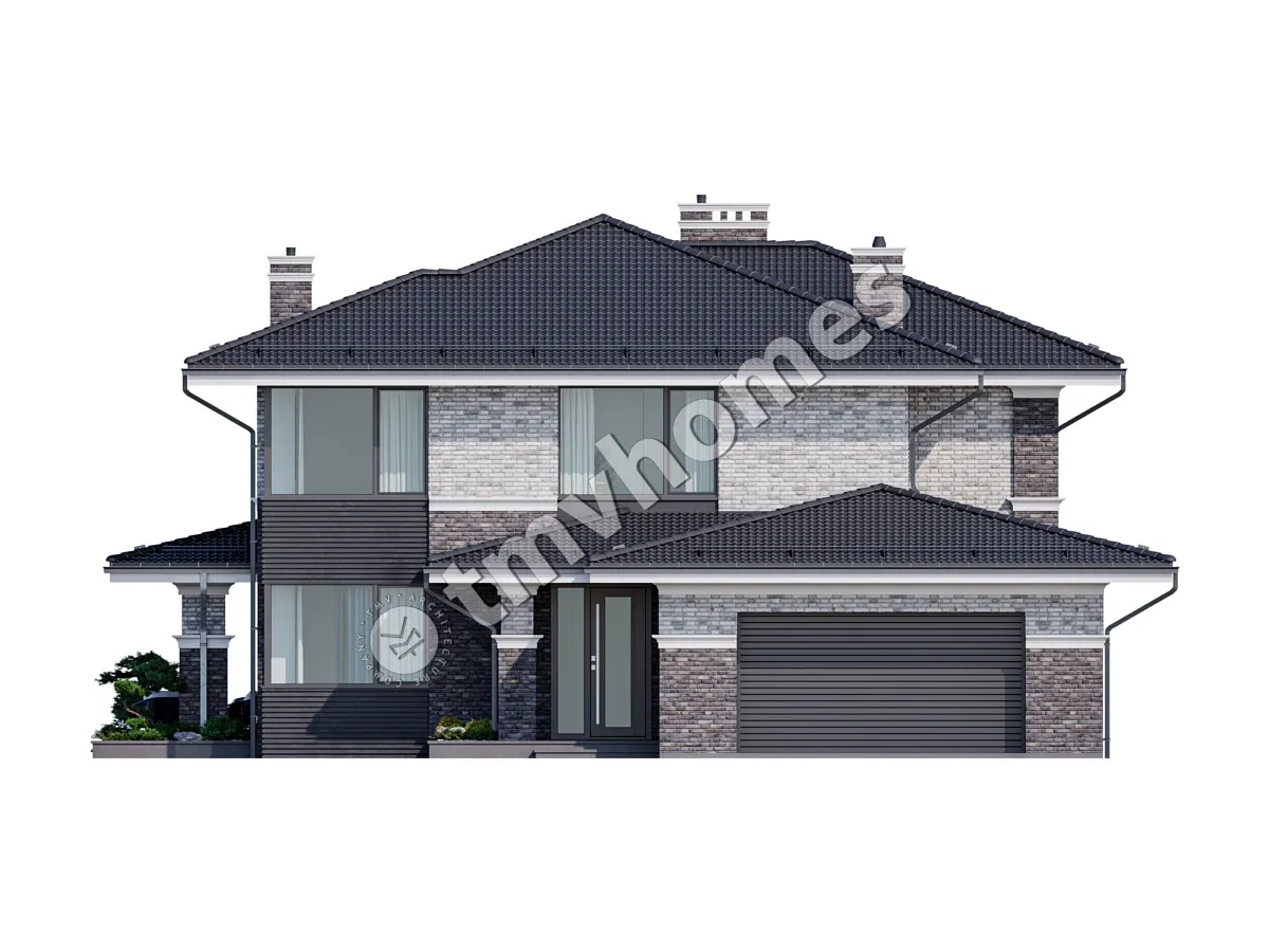 House Plan: 2916 ft², 2 Stories, 4 Beds, Home Office, 3 Baths, Open Floor Plan, 2-Car Garage