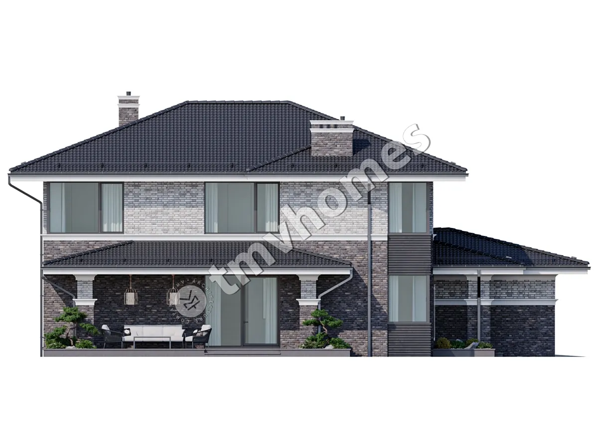House Plan: 2916 ft², 2 Stories, 4 Beds, Home Office, 3 Baths, Open Floor Plan, 2-Car Garage