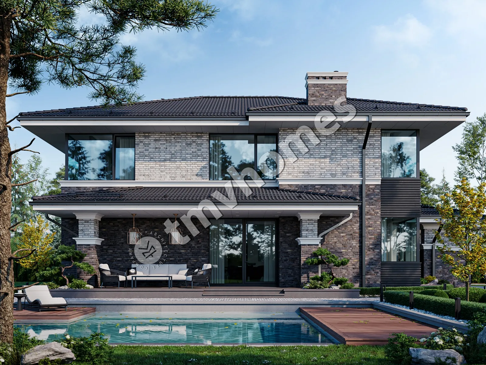 House Plan: 2916 ft², 2 Stories, 4 Beds, Home Office, 3 Baths, Open Floor Plan, 2-Car Garage