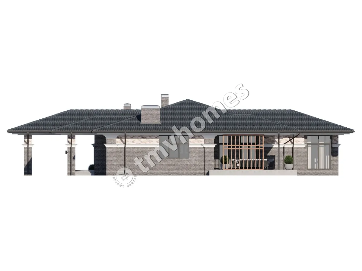 House Plan: 2613 ft², 1 Story, 3 Beds, 3 Baths, Open Floor Plan, Carport