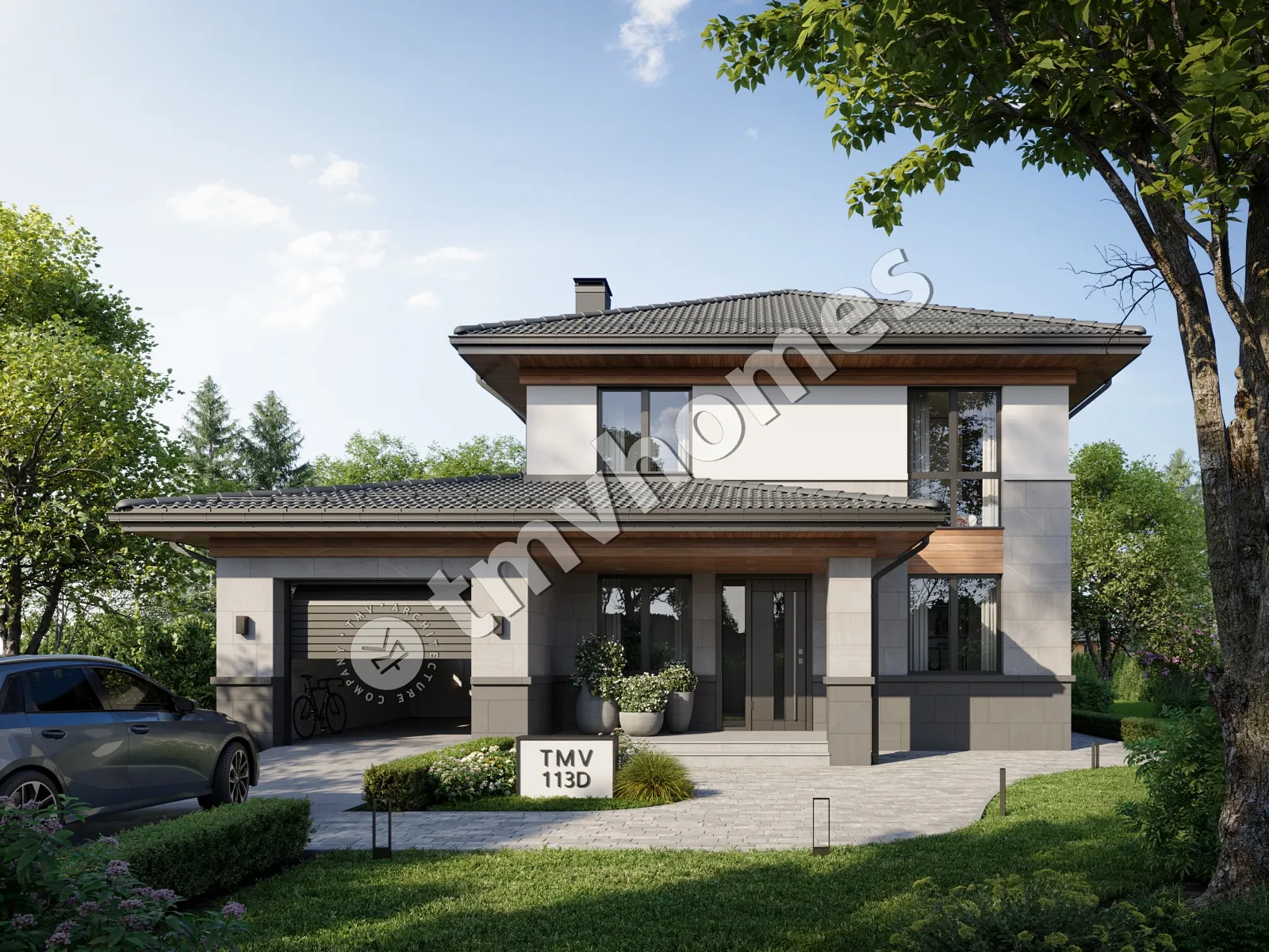 House Plan: 2137 ft², 2 Stories, 4 Beds, 3 Baths, Open Floor Plan, 1-Car Garage