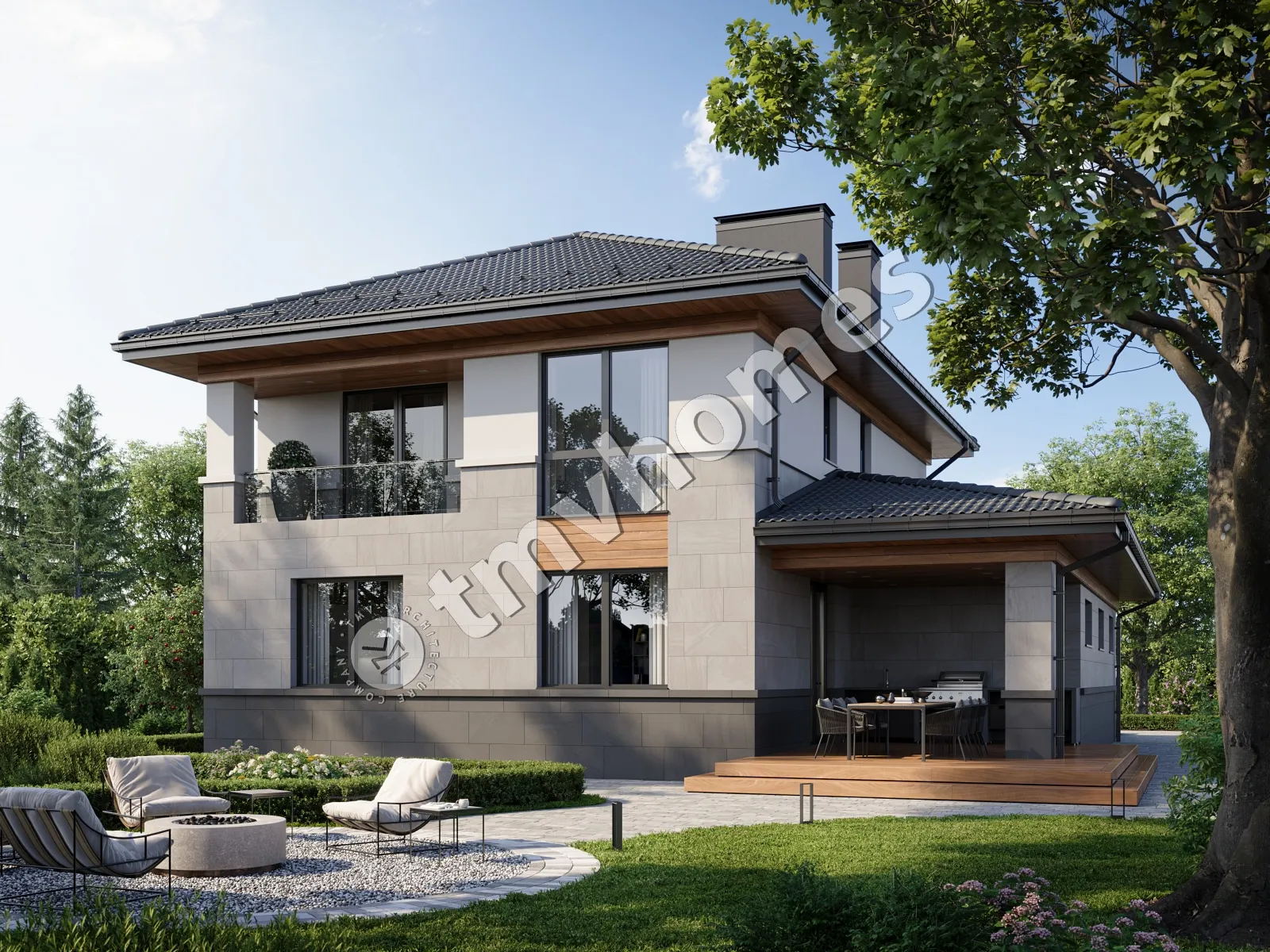 House Plan: 2137 ft², 2 Stories, 4 Beds, 3 Baths, Open Floor Plan, 1-Car Garage