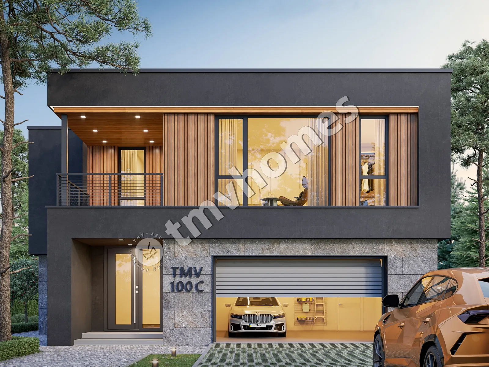 House Plan: 3090 ft², 2 Stories, 3 Beds, Home Office, 3 Baths, Open Floor Plan, 2-Car Garage