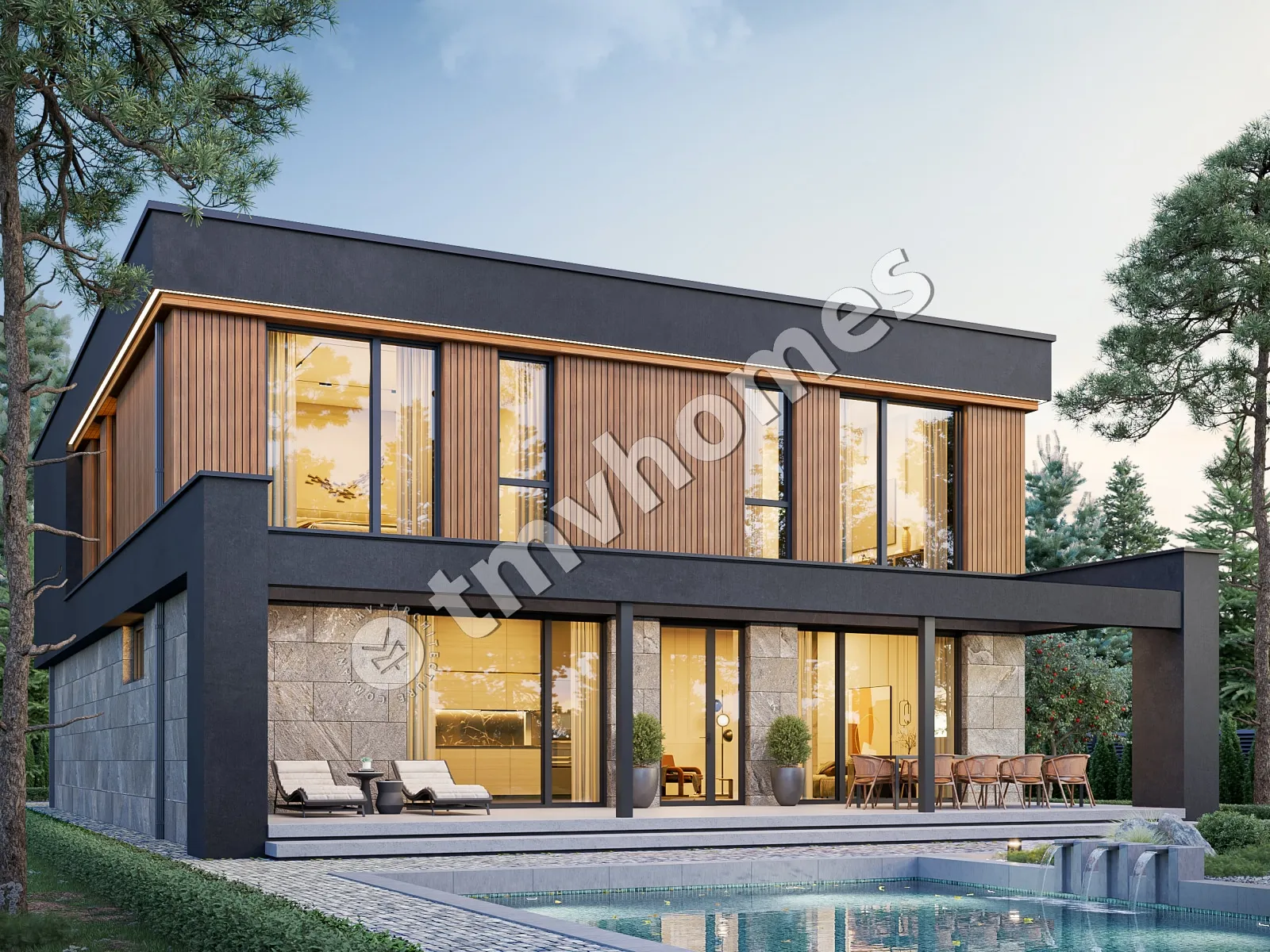 House Plan: 3090 ft², 2 Stories, 3 Beds, Home Office, 3 Baths, Open Floor Plan, 2-Car Garage