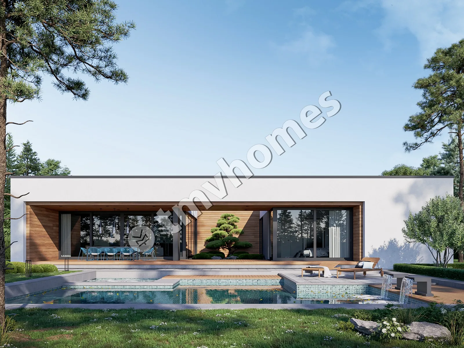 House Plan: 2620 ft², 1 Story, 4 Beds, 5 Baths, Open Floor Plan, Carport