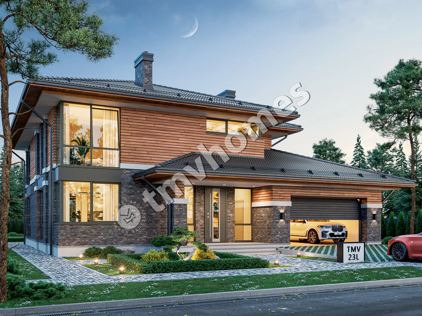 House Plan: 2823 ft², 2 Stories, 4 Beds, 3 Baths, 2-Car Garage