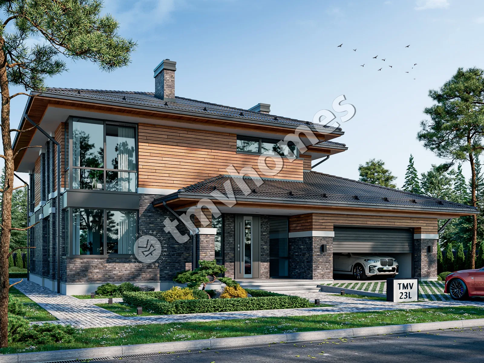 House Plan: 2823 ft², 2 Stories, 4 Beds, 3 Baths, 2-Car Garage