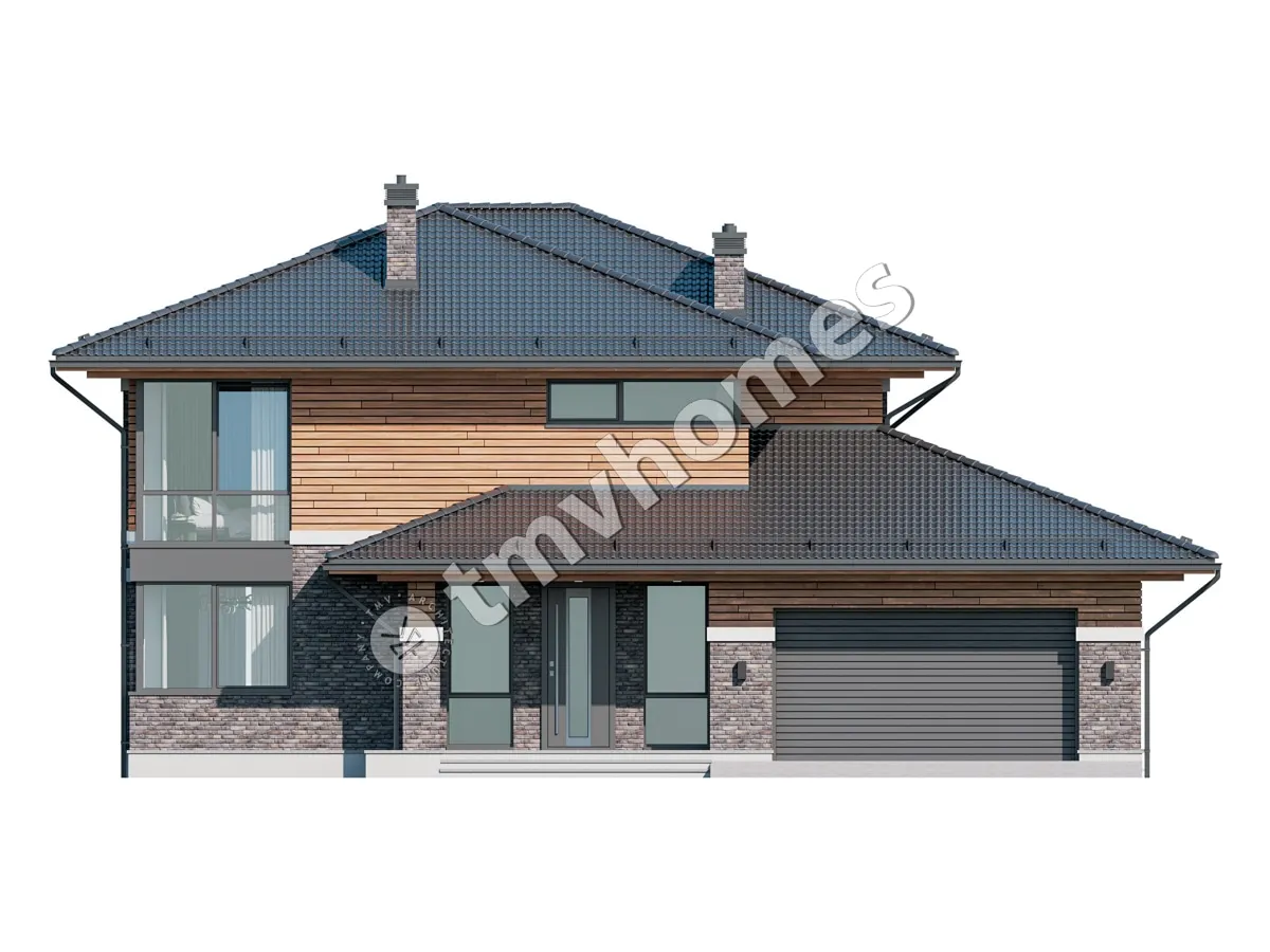House Plan: 2823 ft², 2 Stories, 4 Beds, 3 Baths, 2-Car Garage