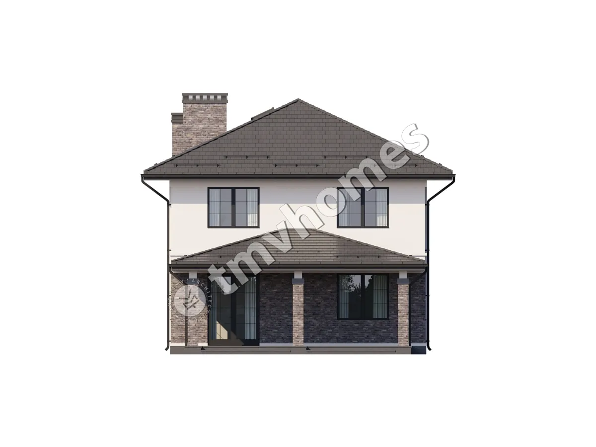 House Plan: 2041 ft², 2 Stories, 4 Beds, 3 Baths, Open Floor Plan