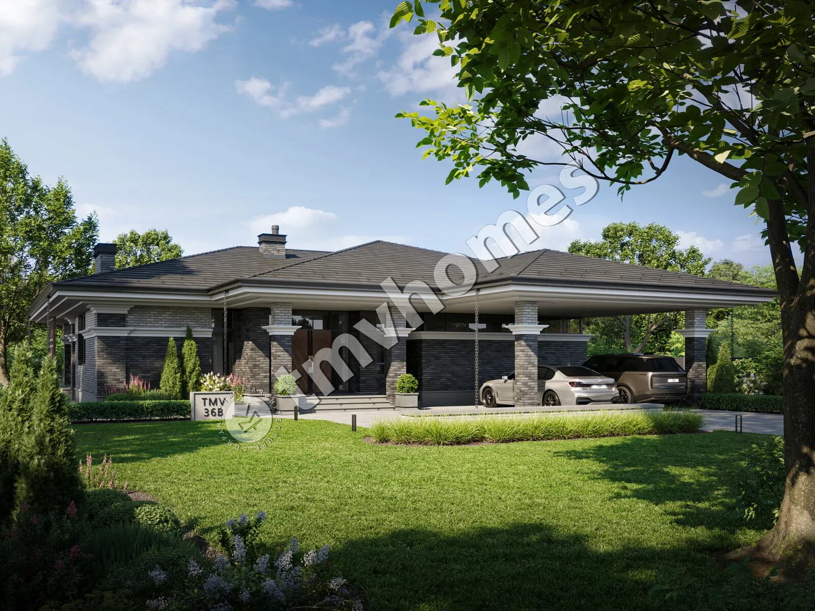 House Plan: 2254 ft², 1 Story, 3 Beds, 3 Baths, Open Floor Plan, Carport