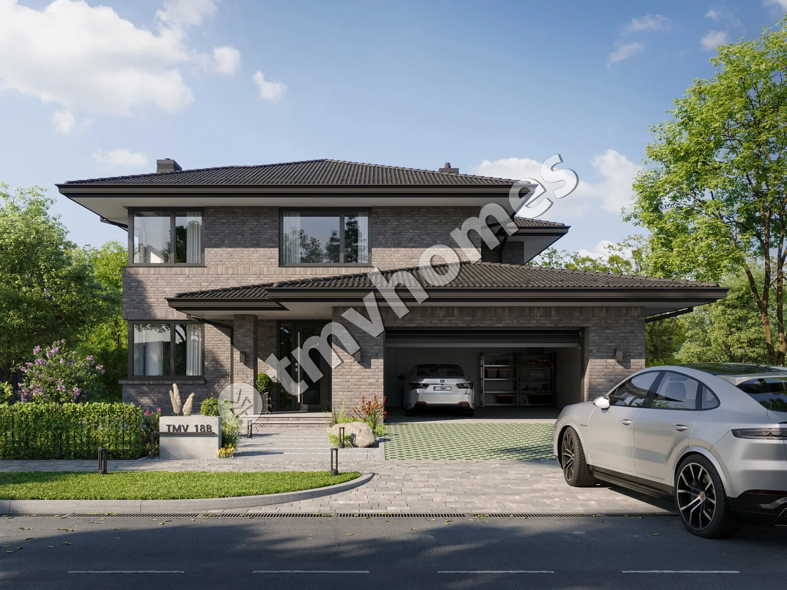 House Plan: 2884 ft², 2 Stories, 5 Beds, 2 Baths, Open Floor Plan, 2-Car Garage