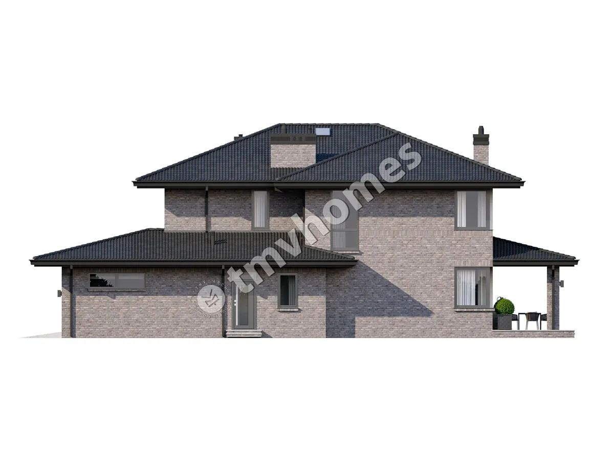 House Plan: 2884 ft², 2 Stories, 5 Beds, 2 Baths, Open Floor Plan, 2-Car Garage