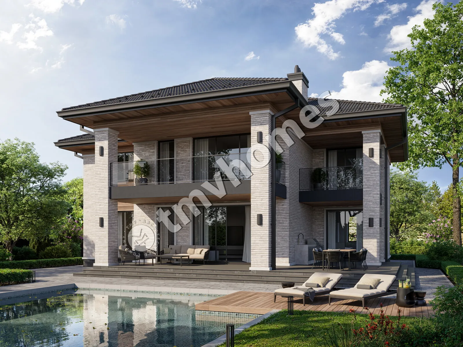 House Plan: 3335 ft², 2 Stories, 4 Beds, Home Office, 3 Baths, Carport
