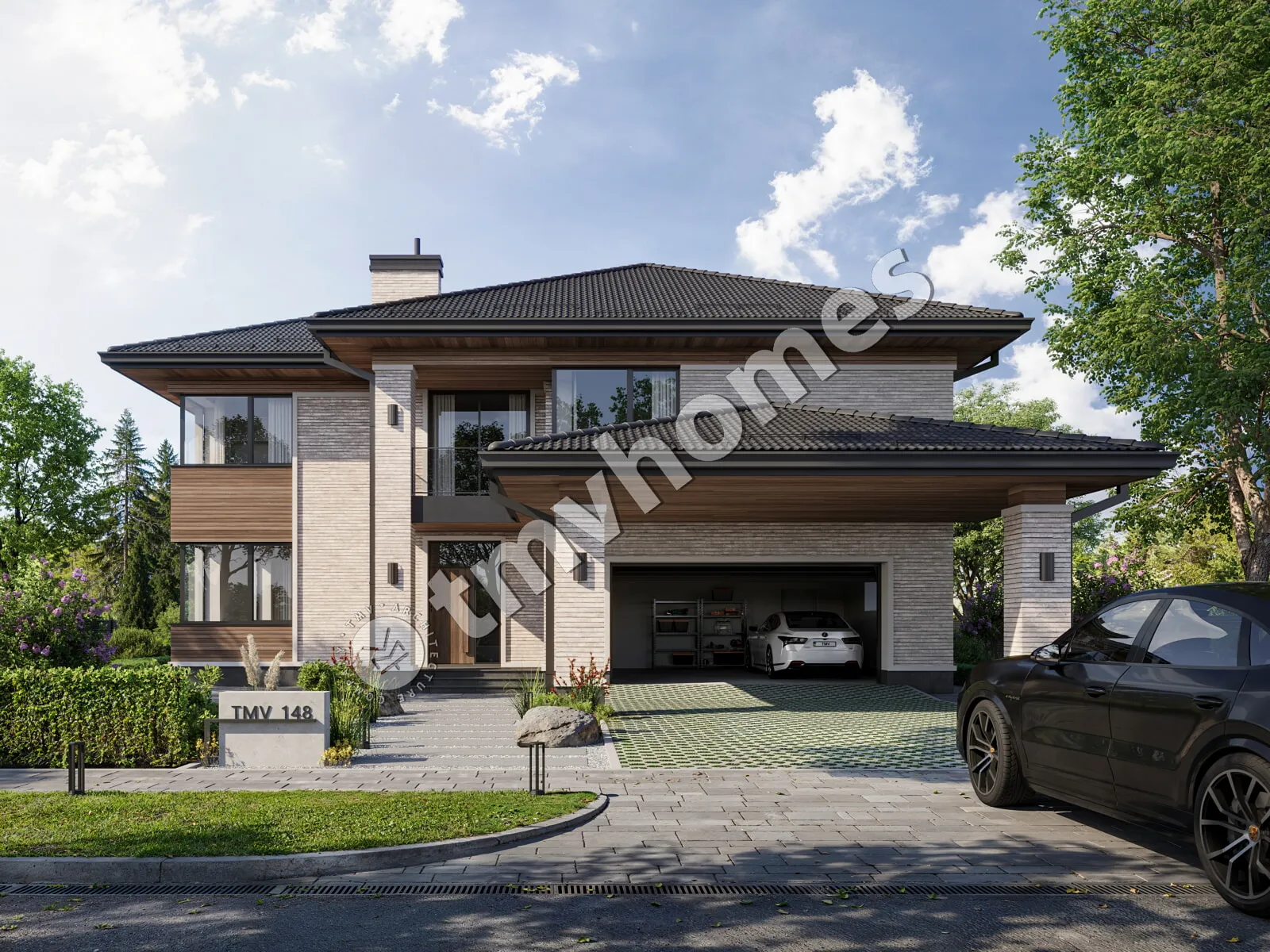 House Plan: 3335 ft², 2 Stories, 4 Beds, Home Office, 3 Baths, Carport