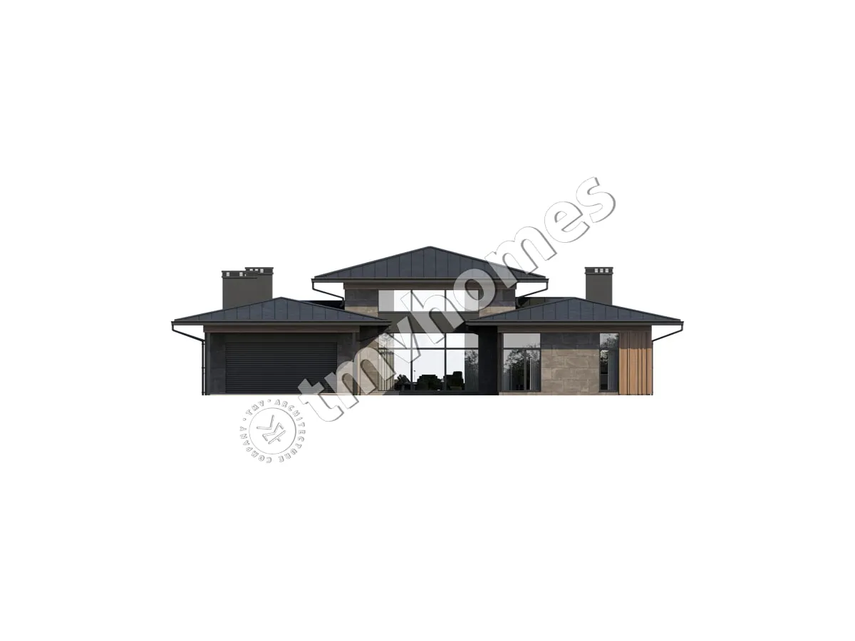 House Plan: 2774 ft², 1 Story, 4 Beds, Home Office, 5 Baths, Open Floor Plan, 2-Car Garage