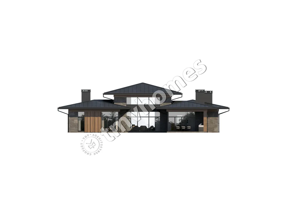 House Plan: 2774 ft², 1 Story, 4 Beds, Home Office, 5 Baths, Open Floor Plan, 2-Car Garage
