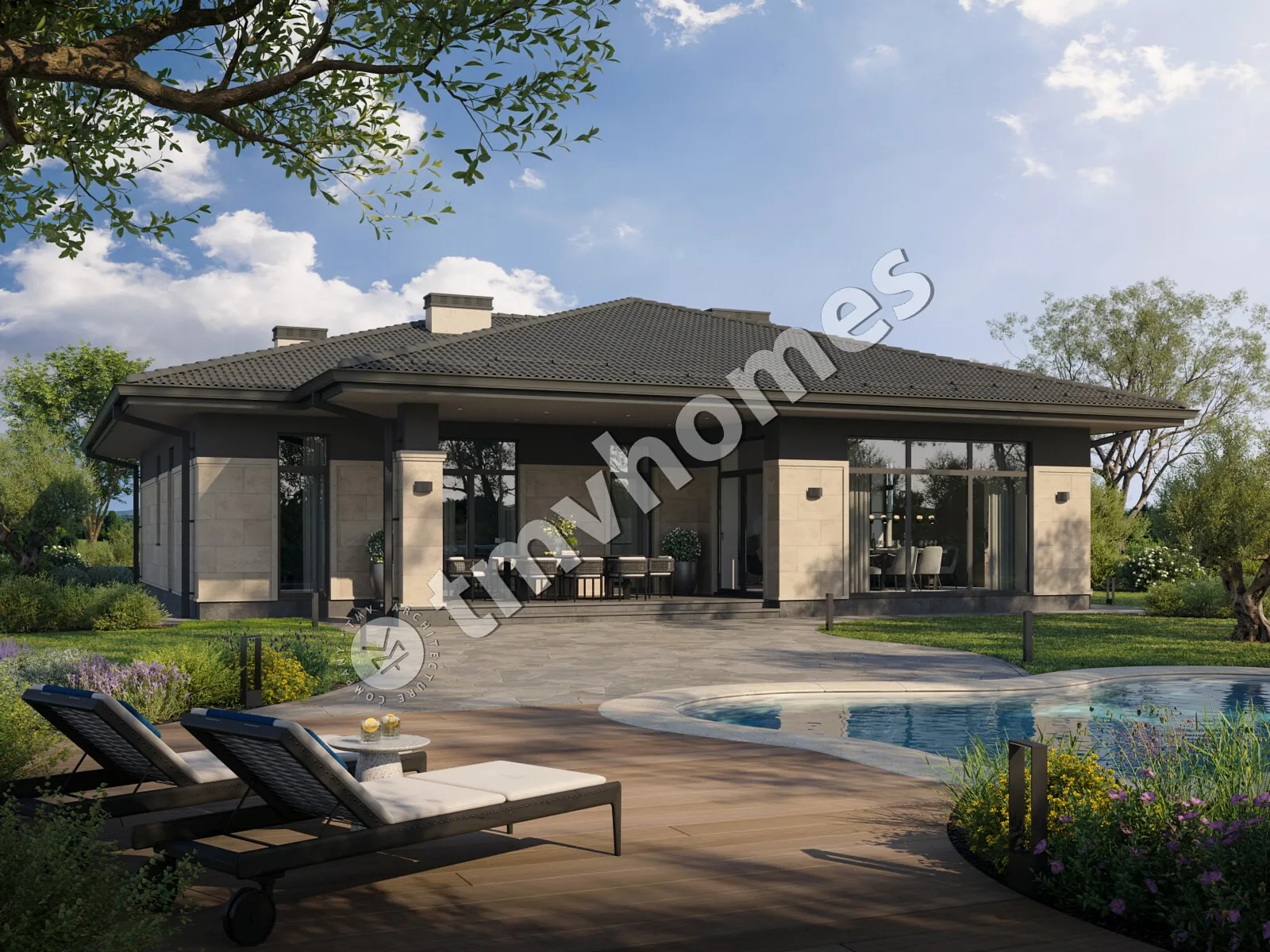 House Plan: 1800 ft², 1 Story, 3 Beds, 2 Baths, Open Floor Plan, 1-Car Garage