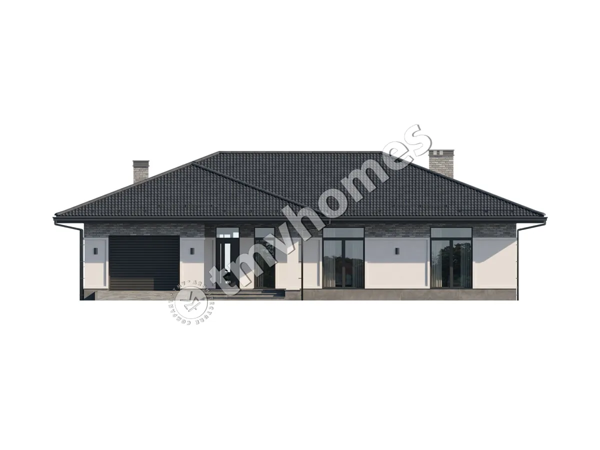 House Plan: 1569 ft², 1 Story, 3 Beds, 3 Baths, Open Floor Plan, 1-Car Garage