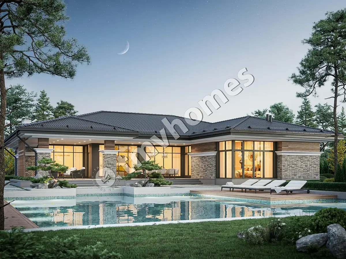 House Plan: 2330 ft², 1 Story, 3 Beds, 3 Baths, Open Floor Plan, Carport