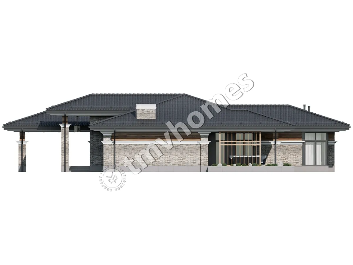 House Plan: 2330 ft², 1 Story, 3 Beds, 3 Baths, Open Floor Plan, Carport