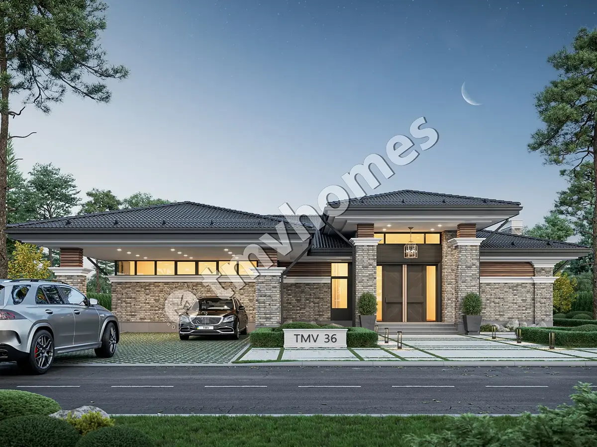 House Plan: 2330 ft², 1 Story, 3 Beds, 3 Baths, Open Floor Plan, Carport