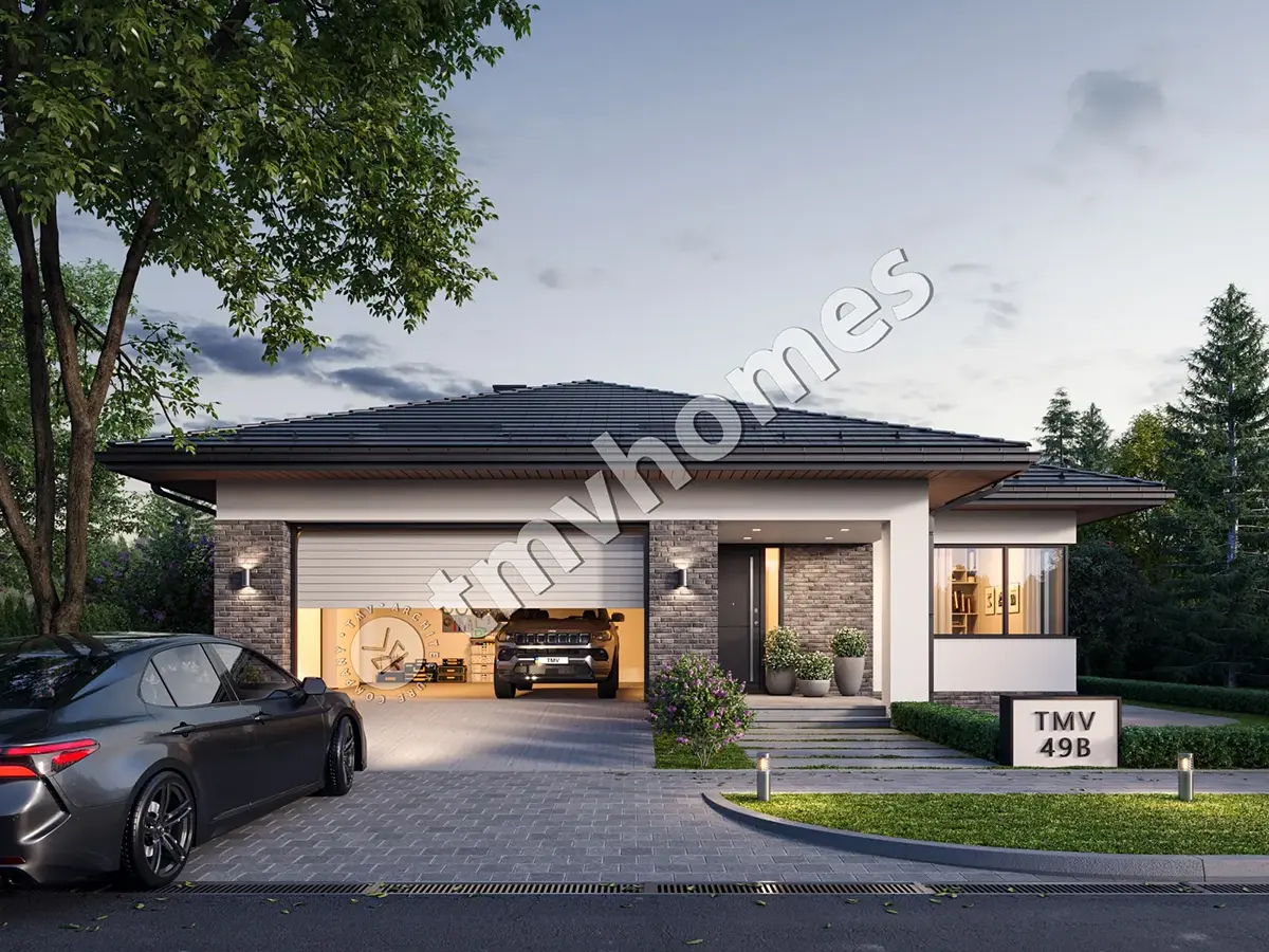 House Plan: 2139 ft², 1 Story + Basement, 4 Beds, 3 Baths, Open Floor Plan, 2-Car Garage