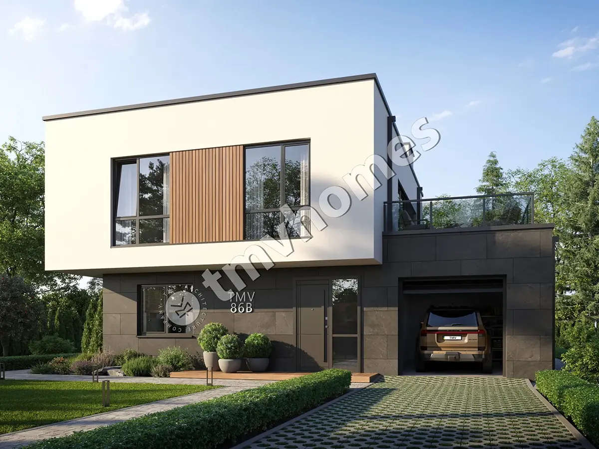 House Plan: 1970 ft², 2 Stories, 3 Beds, 2.5 Baths, Open Floor Plan, 1-Car Garage