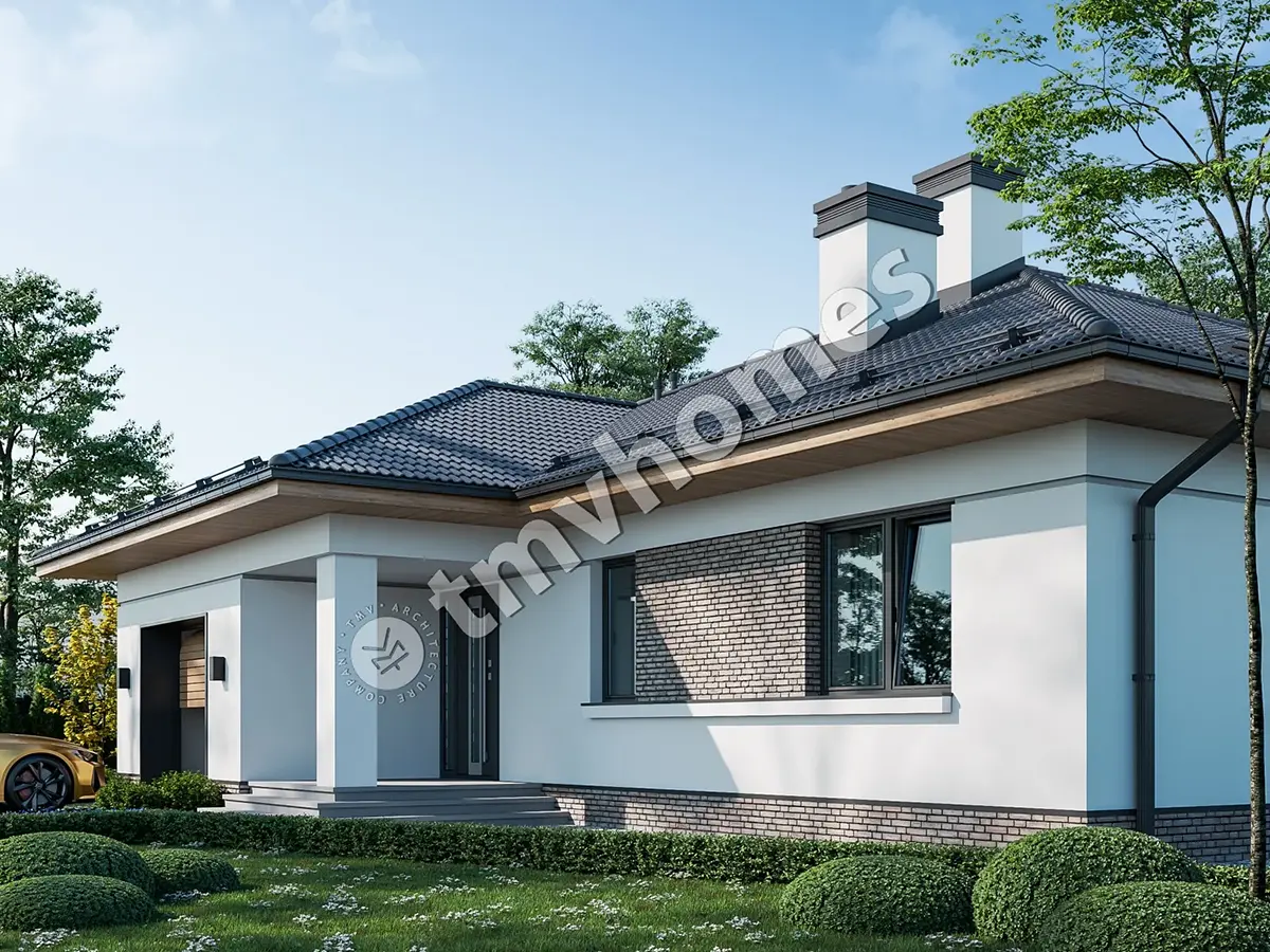 House Plan: 1490 ft², 1 Story, 3 Beds, 2 Baths, Open Floor Plan, 1-Car Garage