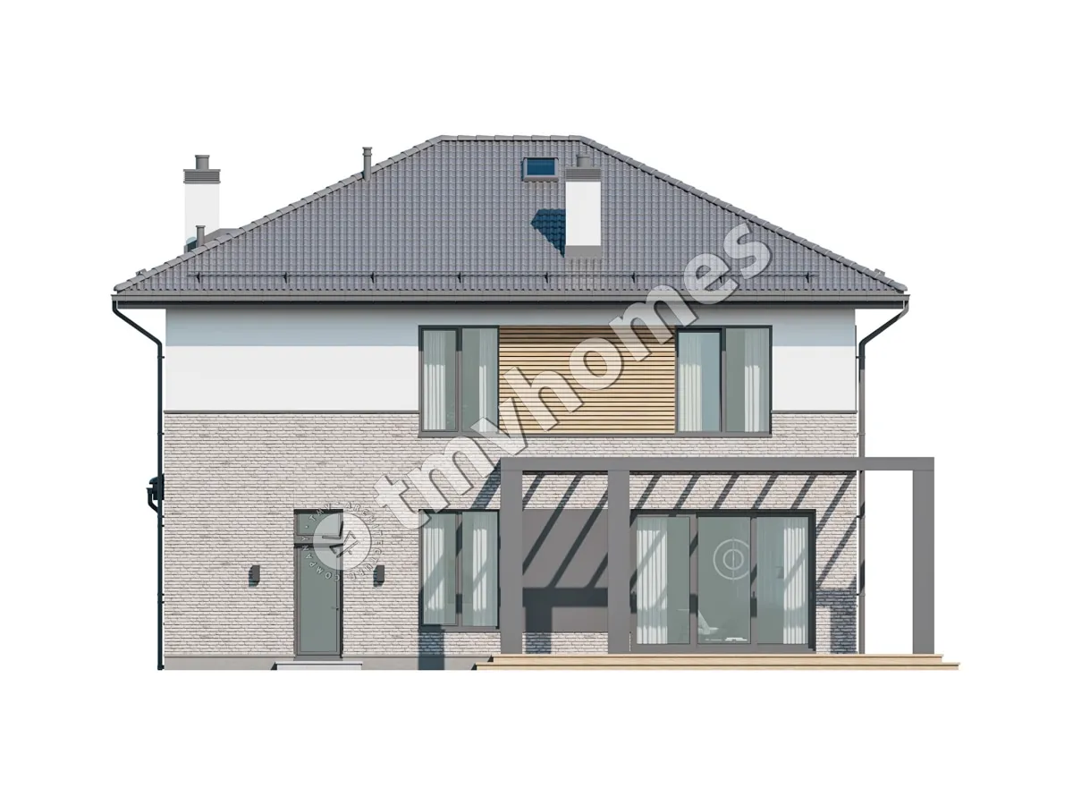 House Plan: 2244 ft², 2 Stories, 3 Beds, Home Office, 3 Baths, Open Floor Plan, 1-Car Garage